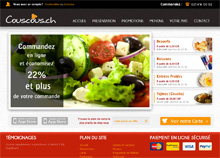 Site Web Couscous à domicile suisse