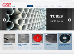 Site Web CSP pipe, Comptoir Sfaxien du Plastique