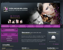 Site Faten Amouri, Coiffure et maquillage Sfax