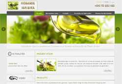 Site Web Huilerie Ibn Sina, huile d'olive