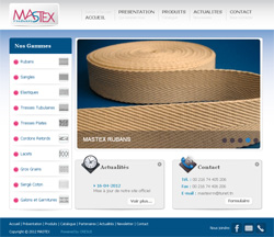 Site Web MASTEX rubans, Sfax