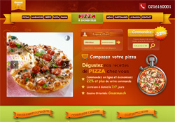 Site Web PIZZA A DOMICILE, Suisse