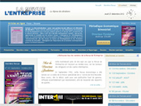 Site web LA REVUE de L'ENTREPRISE