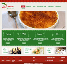 Site Web La Terrasse Restaurant, Lausanne 