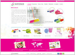 Site web SOFPINCE, Une large gamme de produits à base de plastique